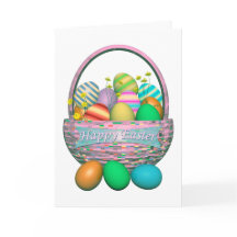 Målade Påskägg i Basket