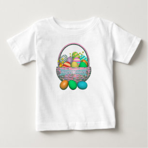 Målade Påskägg i Basket T-shirt