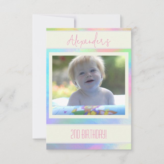 Målade pastiller inbjudan (Framsida)