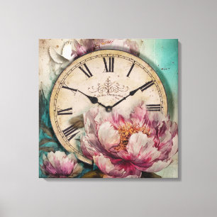 Målade ponnyer - Wrapped Canvas