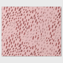 Målade prickar rosa presentpapper