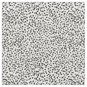 målade punkter dalmatiska stil-utskrift tyg
