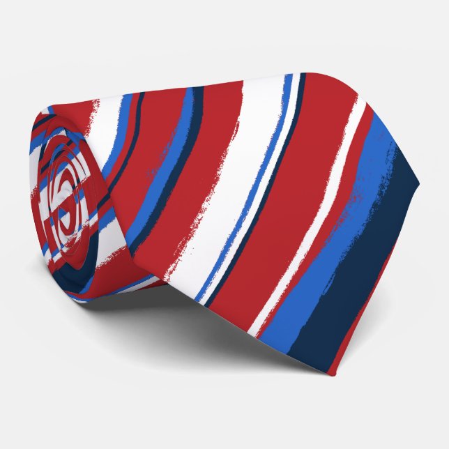 Målade randiga slipsar (Rullad)