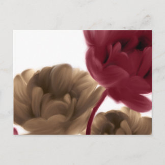 Målade ro - Burgundy och Burlap Vykort