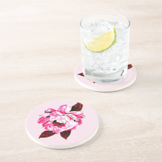 Målade rosa rosor underlägg