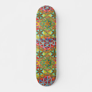 Målade stjärnor Skateboard