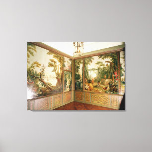 Målade väggpaneler i salongen av Gille Canvastryck