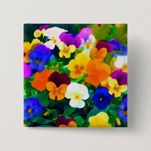 Målade Violets (2012 Knapp (Framsida)