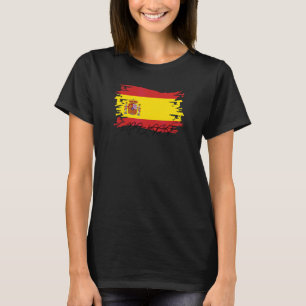 Malaga Andalusien Spanien Flagga España Hispania I T Shirt