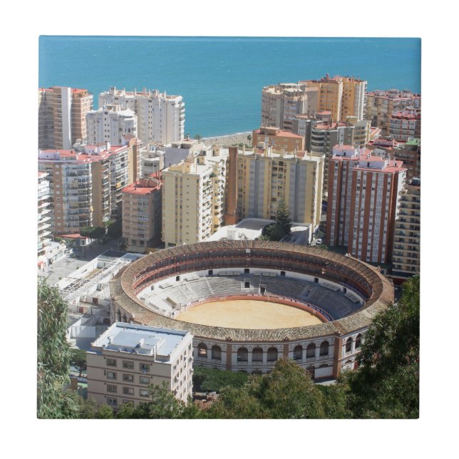 Malaga bullring kakelplatta (Framsidan)