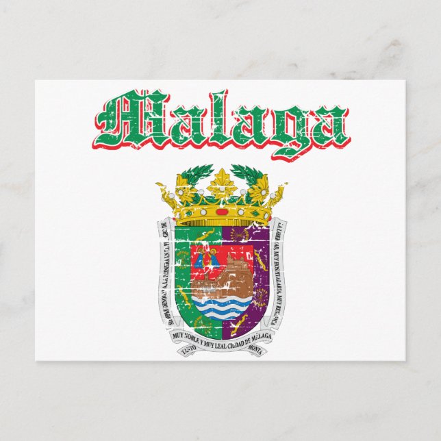 Malaga City Designs Vykort (Framsida)