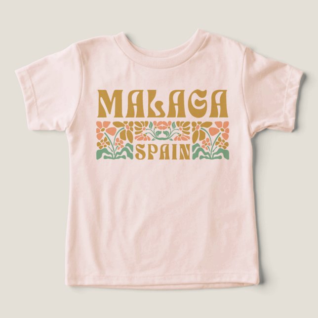 Malaga Costa del Sol Spanien T Shirt (Design Framsida)