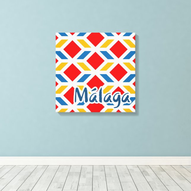 Malaga gatumurar 2 canvastryck (Insitu (trägolv))