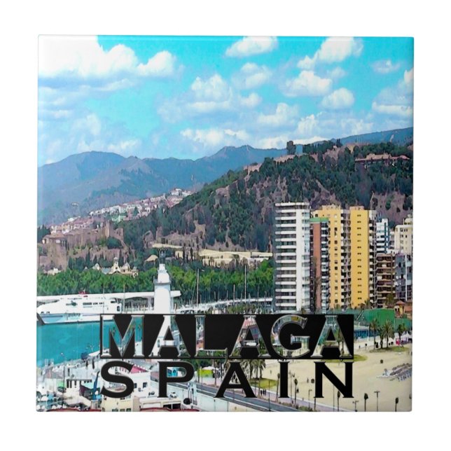 Malaga Kakelplatta (Framsidan)