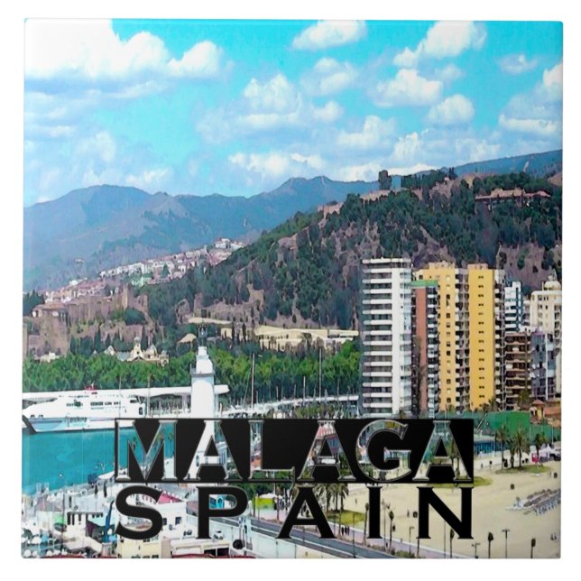 Malaga Kakelplatta (Framsidan)