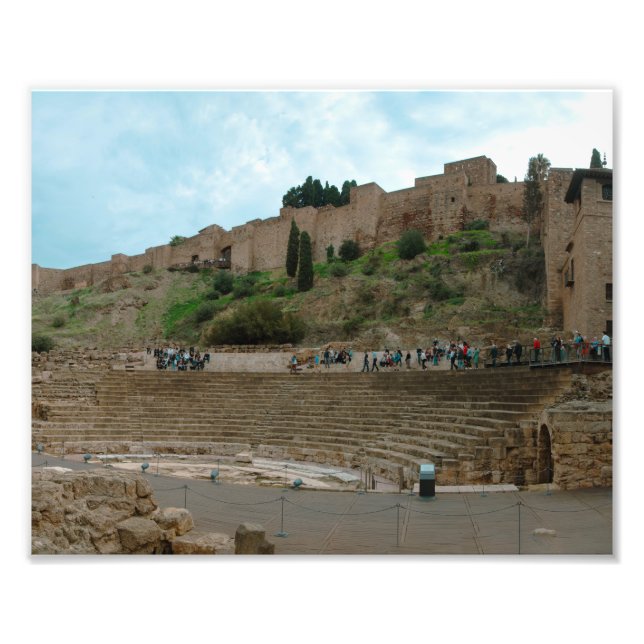 Málaga Roman Theater Fototryck (Framsidan)