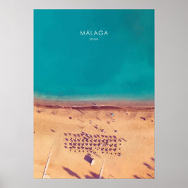 Malaga, Spanien Travel Artwork Poster