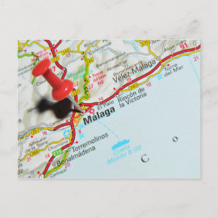 Malaga, Spanien Vykort