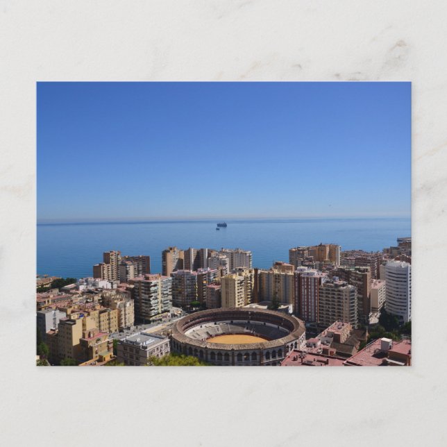 Malaga's Plaza de Toros Vykort (Framsida)