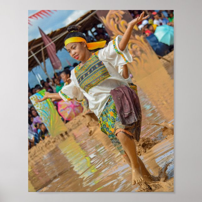 Malagnang Festival i Filippinerna Poster (Framsidan)