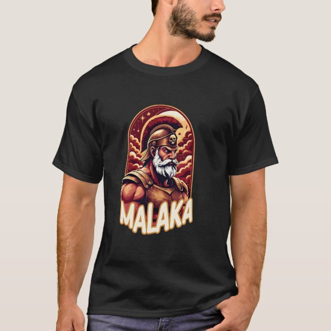 Malaka Grekland Spartansk T Shirt (Framsida)