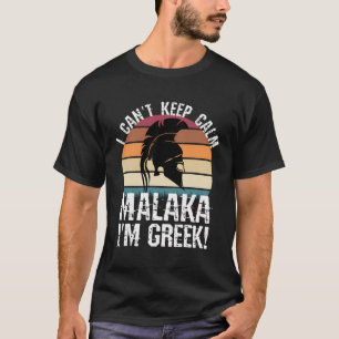 Malaka I är grek - stolt grekiska spartaner T Shirt