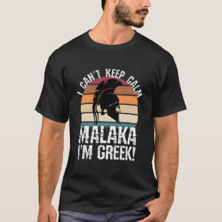 Malaka jag är grekisk stolt grekisk spänner t shirt
