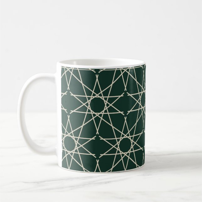 Malakit Bengeometri Kaffemugg (Vänster)