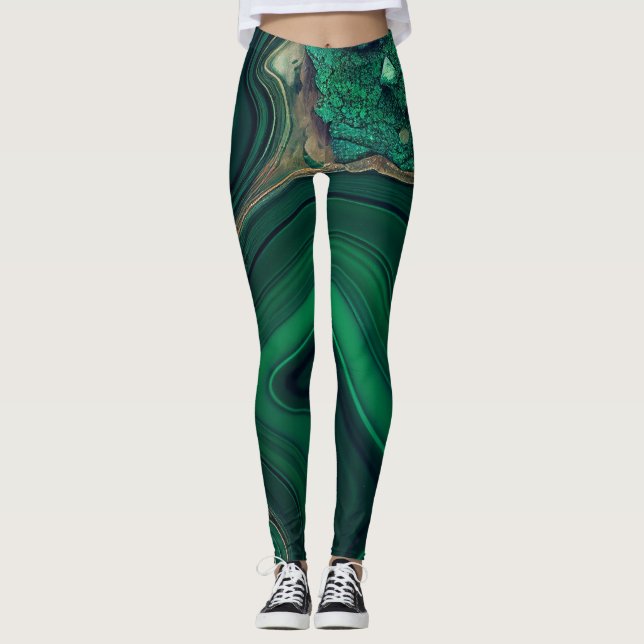 Malakit Cu6CO3(OH)2 Leggings (Framsida)