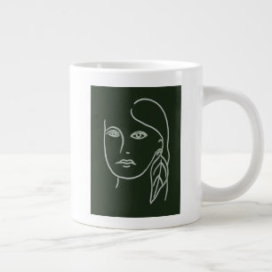 Malakit Porträtt Jumbo Mugg