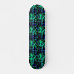 Malakite Azurite Swirl Skateboard Bräda 19,5 Cm