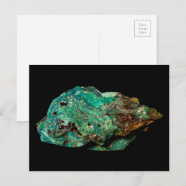 Malakitfoto, Mineral Sten, Grönt, naturfotografi Vykort