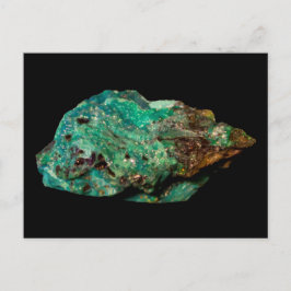 Malakitfoto, Mineral Sten, Grönt, naturfotografi Vykort