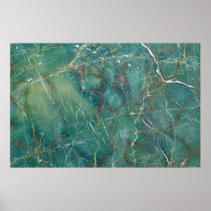 Malakitmarmor grönt marble struktur, detaljstruktu poster