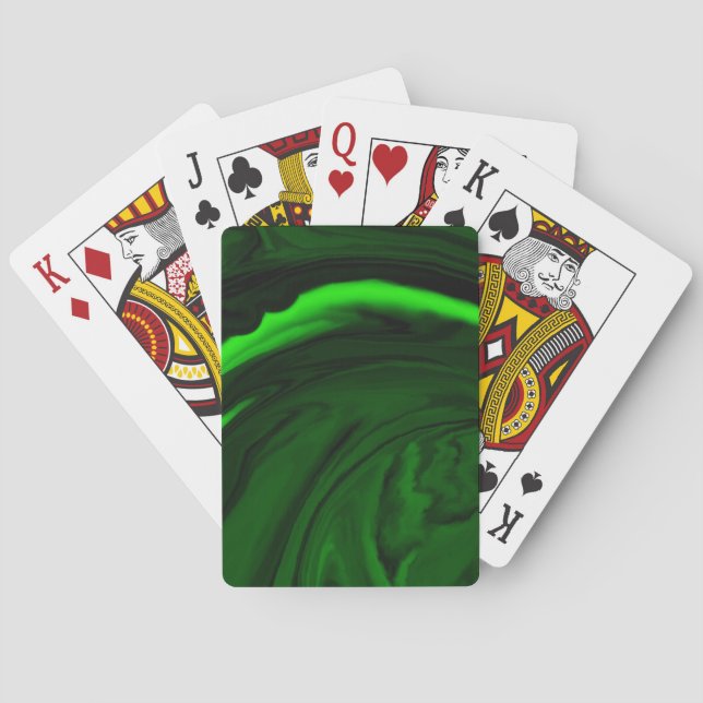 Malakitsten från struktur grönt. casinokort (Baksidan)