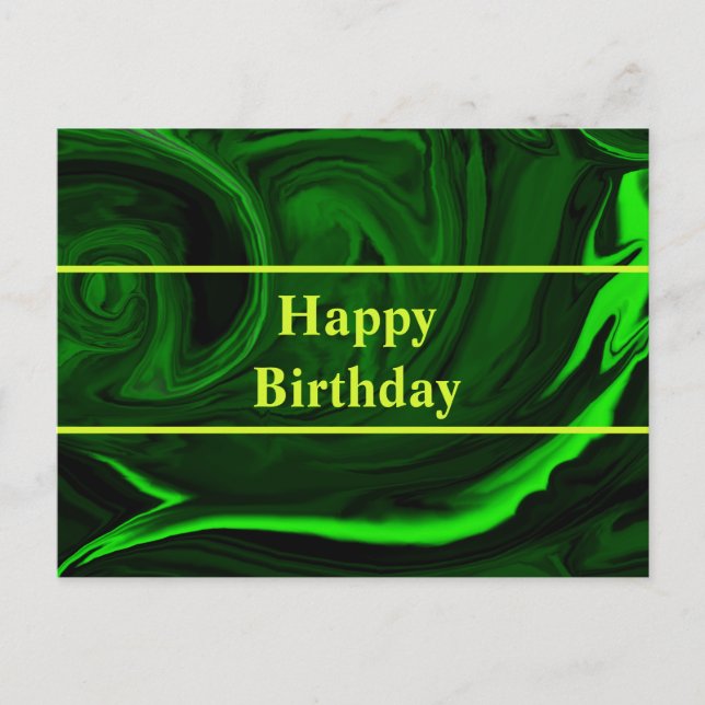 Malakitsten struktur, personlig vykort (Framsida)