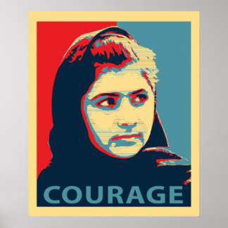 Malala Yousafzai - Bild of Courage Poster