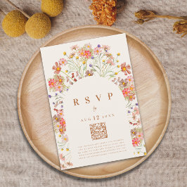 Målalternativ för boho Rustic Fall Blommigt OSA Kort