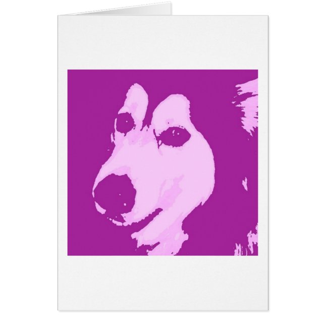 Malamute Hund Hälsningskort (Framsidan)