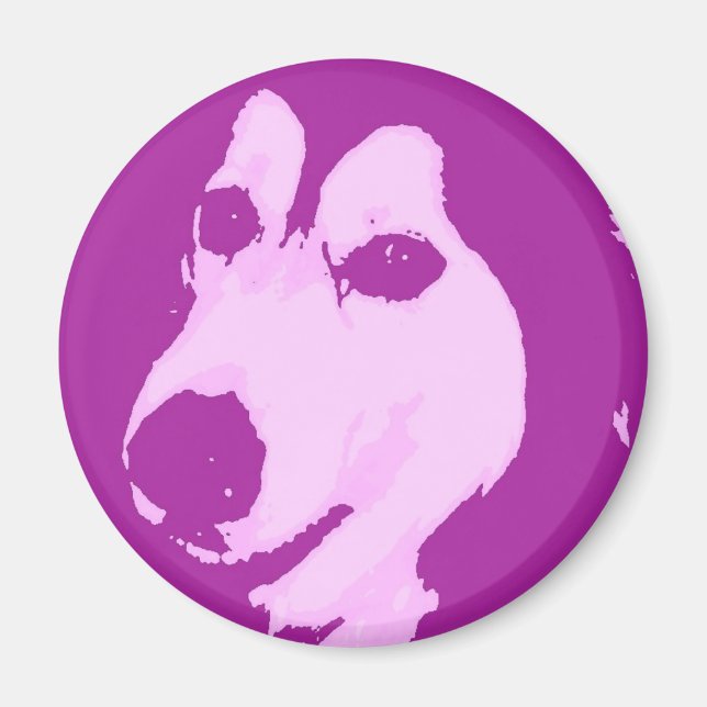 Malamute Hund Magnet (Framsidan)