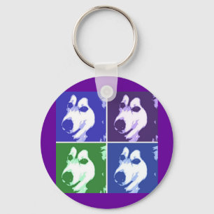 Malamute Hund Nyckelring