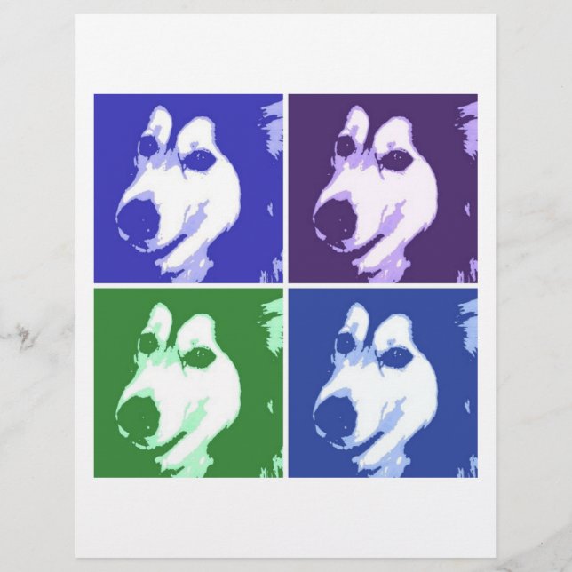 Malamute Hund Reklamblad (Framsidan)