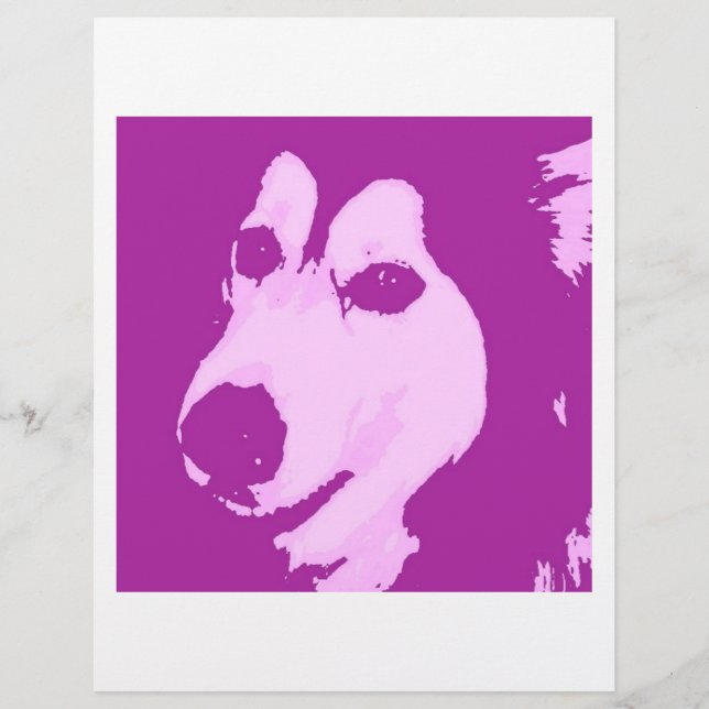Malamute Hund Reklamblad (Framsidan)