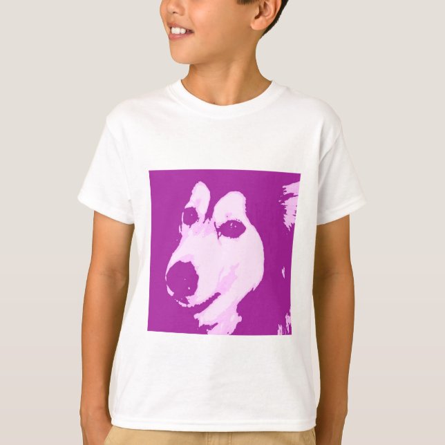 Malamute Hund Tee Shirt (Framsida)