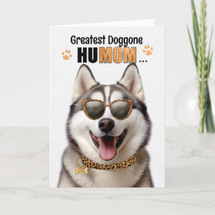 Malamute Hund Underbarare HuMOM Mors dag Helgkort