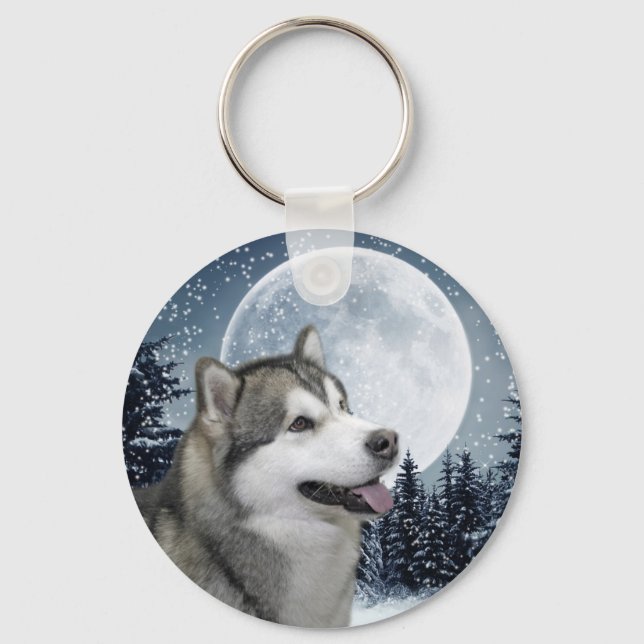 Malamute Keychain Nyckelring (Framsida)