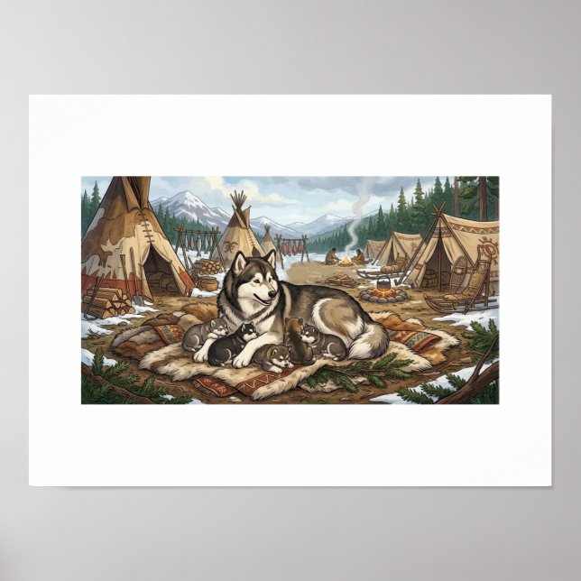 Malamute Mamma Version 1   Poster (Framsidan)