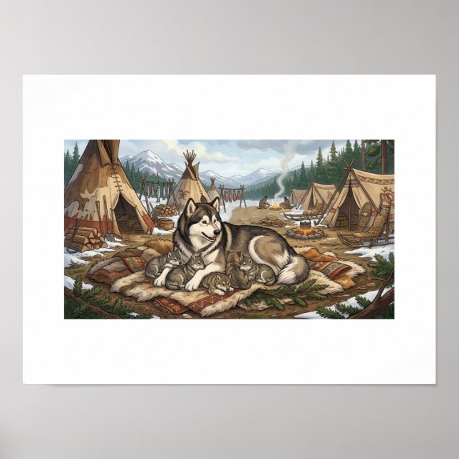 Malamute Moder Version 2 Poster (Framsidan)