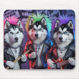 Malamute Punk Rockers Mousepad Musmatta