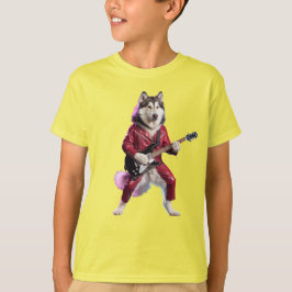 Malamute Rockstjärna Barn T-Shirt